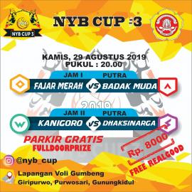 MAHABARATA DI PADANGKURUSETA di NYB CUP 3  KAMIS 29 AGUSTUS 2019 